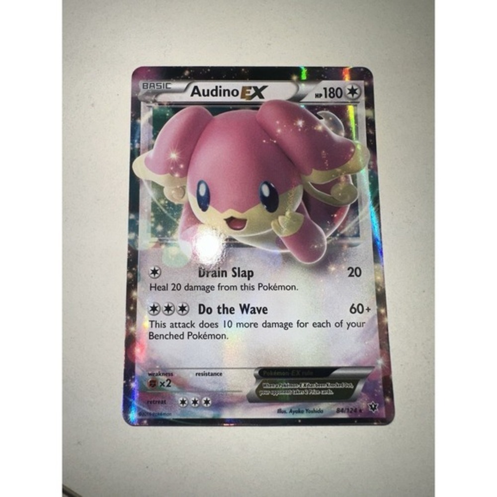 Audino EX MISCUT ERROR MISPRINT POKEMON Ultra Rare‎ XY - Fates Collide 84/124 NM